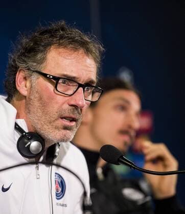 Fußball, Champions League, Paris St. Germain PK 151124 PSG:s tränare Laurent Blanc under en presskonferens inför fotbollsmatchen i Champions League den 24 november 2015 i Malmö.  Copyright: PETTERxARVIDSON BB151124PA108