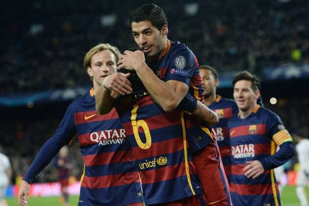 Barcelona, 24.11.2015 - Fussball - UEFA Champions League 2015 2016 - FC Barcelona vs AS Roma - Luis Suarez 