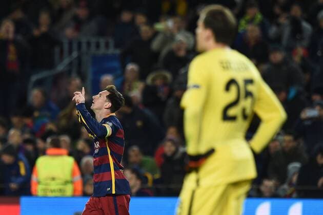 Barcelona, 24.11.2015 - Fussball - UEFA Champions League 2015 2016 - FC Barcelona vs AS Roma - Lionel Messi 
