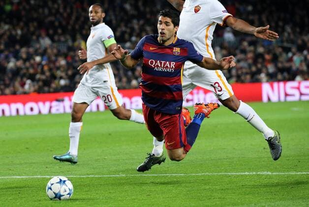 Nov. 24, 2015 - Barcelona, Spain - BARCELONA -november 24- SPAIN: Luis Suarez penalty during the match against FC Barcelona Barca and AS Roma, corresponding to the round 5 of the Champions League, played at the Camp Nou, on november 24, 2015. Photo: Champions, Barcelona v Roma  - ZUMAn230