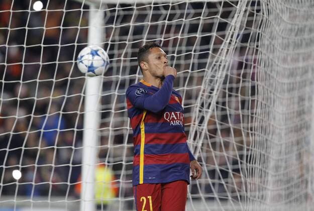 Adriano FC Barcelona Barca - joie - UEFA Champions League 2015 2016 - FC Barcelona vs AS Roma - 24 11 2015 CARLOSMIRA PANORAMIC 