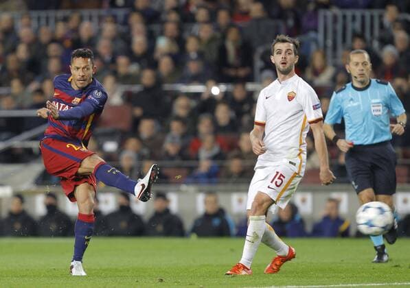 Adriano FC Barcelona Barca - UEFA Champions League 2015 2016 - FC Barcelona vs AS Roma - 24 11 2015 CARLOSMIRA PANORAMIC 