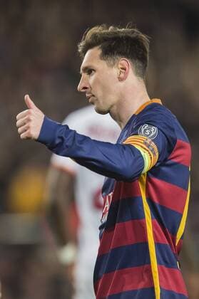 Lionel Andres Messi of FC Barcelona Barca Barcelona v AS Roma Topvoetbal 2015 2016 xVIxGerritxvanxKeulenxIVx 4623904