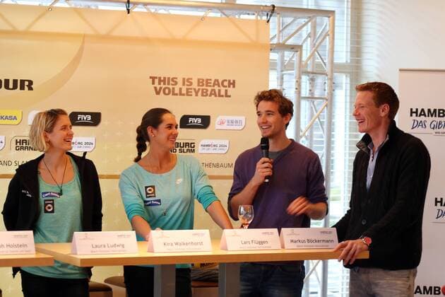 Laura Ludwig, Kira Walkenhorst, Lars Flüggen, Markus Böckermann xMichaelxKunkelx xHOCHxZWEIx