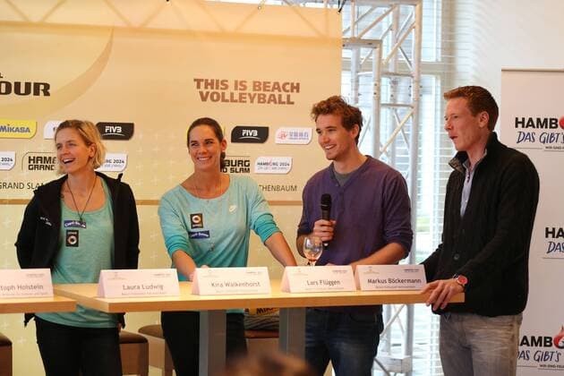 Laura Ludwig, Kira Walkenhorst, Lars Flüggen, Markus Böckermann xMichaelxKunkelx xHOCHxZWEIx