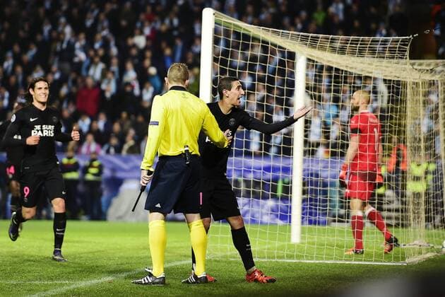 Fußball, Champions League, Malmö FF - Paris St. Germain Angel Di Maria - Malmö, Schweden - Champions League, Malmö FF vs. Paris Saint Germain PSG.  Copyright: DANIELxSTILLER BB151125DS007