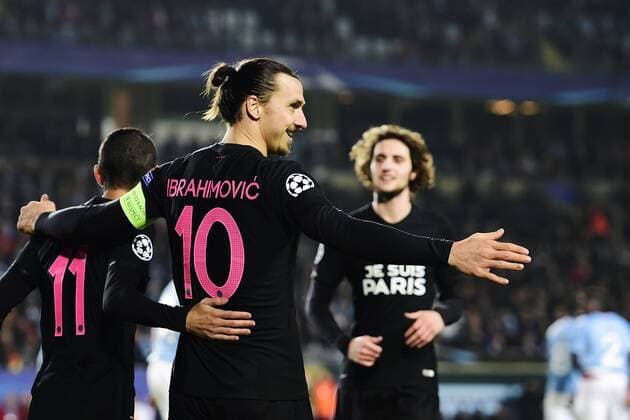 Fußball, Champions League, Malmö FF - Paris St. Germain Zlatan Ibrahimovic - Malmö, Schweden - Champions League, Malmö FF vs. Paris Saint Germain PSG.  Copyright: DANIELxSTILLER BB151125DS018