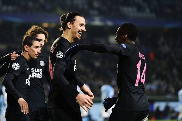 Fußball, Champions League, Malmö FF - Paris St. Germain Zlatan Ibrahimovic - Malmö, Schweden - Champions League, Malmö FF vs. Paris Saint Germain PSG.  Copyright: DANIELxSTILLER BB151125DS019