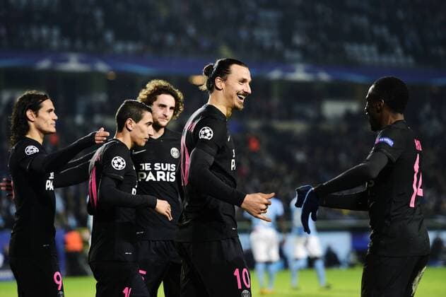 Fußball, Champions League, Malmö FF - Paris St. Germain Zlatan Ibrahimovic - Malmö, Schweden - Champions League, Malmö FF vs. Paris Saint Germain PSG.  Copyright: DANIELxSTILLER BB151125DS020