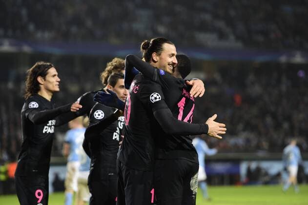 Fußball, Champions League, Malmö FF - Paris St. Germain Zlatan Ibrahimovic - Malmö, Schweden - Champions League, Malmö FF vs. Paris Saint Germain PSG.  Copyright: DANIELxSTILLER BB151125DS022