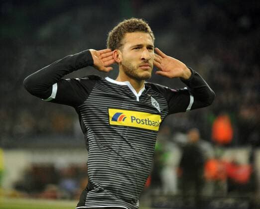 Champions League: Borussia Mönchengladbach - FC Sevilla 25.11.2015. Torjubel Fabian Johnson nach dem 2:0. HM