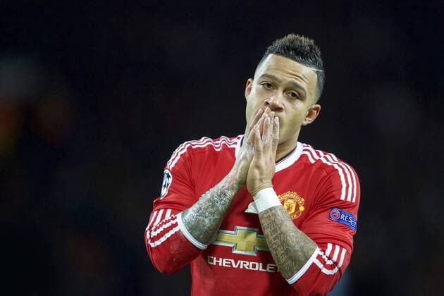 Memphis Depay of Manchester United ManU during the UEFA Champions League group B match between Manchester United and PSV Eindhoven on November 25, 2015 at Old Trafford in Manchester, England Manchester United v PSV Eindhoven Champions Laegue 2015 2016 xVIxxIVx 4625444