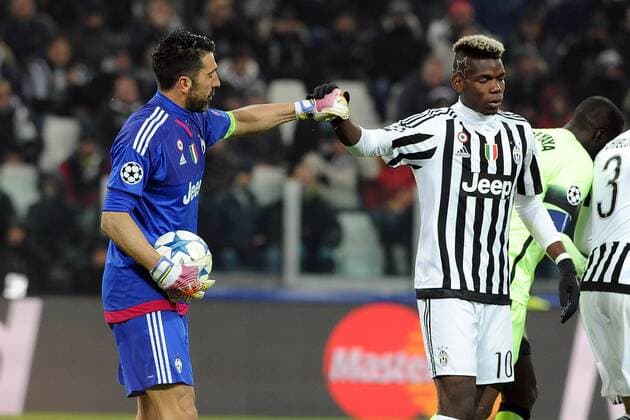 Fußball, Champions League, Juventus Turin - Manchester City Football - soccer: UEFA Champions League, Juventus Turin - Manchester city, paul pogba, gianluigi buffon xHOCHxZWEIx xItalyxPhotoxPressx 