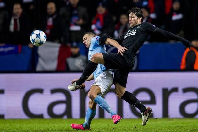 Nikola Djurjic, Maxwell - Malmö, Schweden - Champions League, Malmö FF vs. Paris Saint Germain PSG.  Copyright: LUDVIGxTHUNMAN BB151125LT079