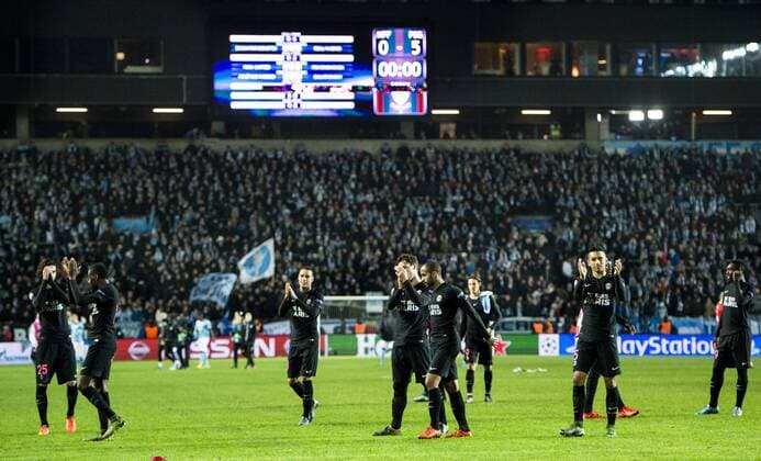 Malmö, Schweden - Champions League, Malmö FF vs. Paris Saint Germain PSG.  Copyright: PETTERxARVIDSON BB151125PA166