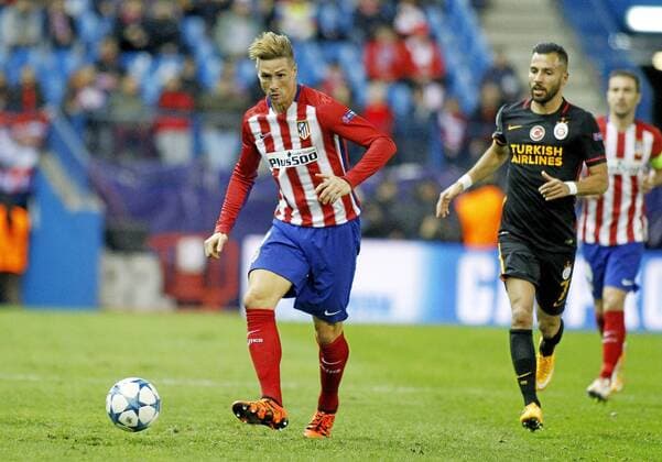 Champions League match played between Atletico Madrid and Galatasaray Istanbul. In this picture, Fernando Torres. xANGELxRIVEROx 
