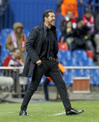 Champions League match played between Atletico Madrid and Galatasaray Istanbul. In this picture, Diego Simeone. xANGELxRIVEROx 