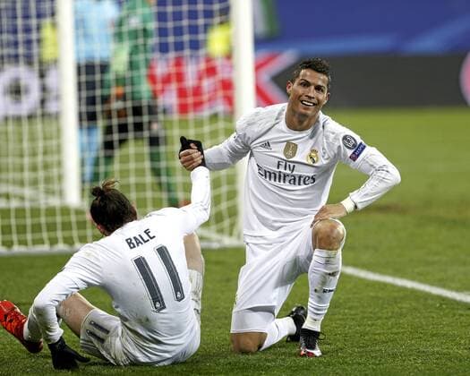 Champions League match between Shakhtar Donetsk and Real Madrid. In this picture, Cristiano Ronaldo celebrates his second goal. xFOTOxCHEMAxREYx 