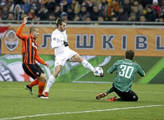 Champions League match between Shakhtar Donetsk and Real Madrid. In this picture, Gareth Bale . xFOTOxCHEMAxREYx 