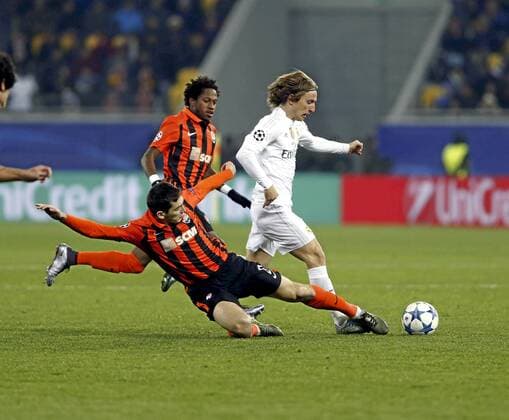 Champions League match between Shakhtar Donetsk and Real Madrid. In this picture, Luka Modric. xFOTOxCHEMAxREYx 