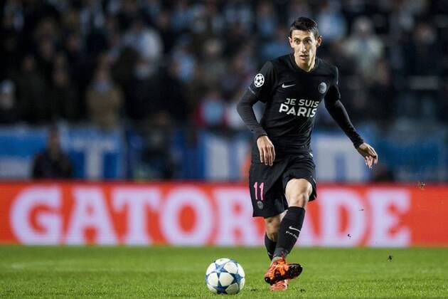 Angel Di Maria - Malmö, Schweden - Champions League, Malmö FF vs. Paris Saint Germain PSG.  Copyright: PETTERxARVIDSON BB151125PA198