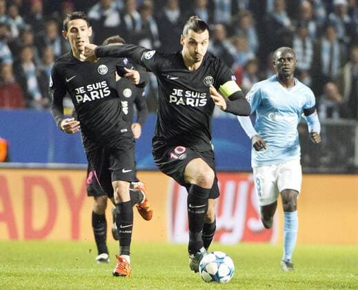 Malmoe Sweden 2015-11-25 Champions League 2015 16 Malmö FF(SWE) vs PSG(F) Zlatan Ibrahimovic(PSG) - 4.04937152