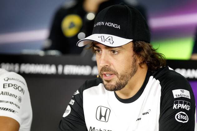 press conference PK Pressekonferenz Fernando Alonso (ESP) McLaren Honda, Thursday, Formula 1 Championship 2015, Round 20, AbuDhabi Prix, AbuDhabi, 26.-29. November 2015