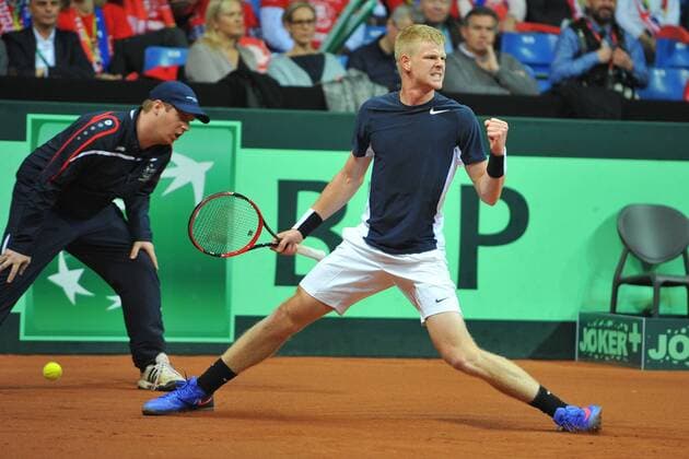 Kyle Edmund (GB) TENNIS : DAVIS CUP FINAL 2015 - 27 11 2015 TennisMagazine Panoramic 