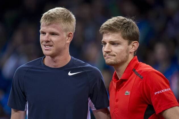 Belgium, Ghent, Nov. 27, 2015 - Davis Cup Final between Belgium and Great-Britain - Day 1 - David Goffin vs Kyle Edmund Danny Gys Reporters xxGYS 