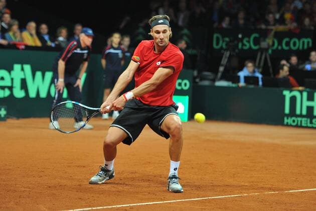 Rubens Bemelmans (Bel) TENNIS : DAVIS CUP FINAL 2015 - 27 11 2015 TennisMagazine Panoramic 