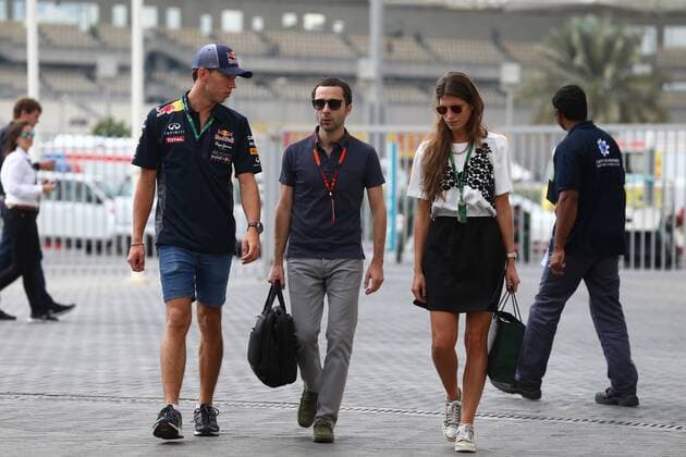 Abu Dhabi Grand Prix, UAE 26 - 29 November 2015 28.11.2015 - Pierre Gasly (FRA) Dams and Nicola Todt (FRA) 