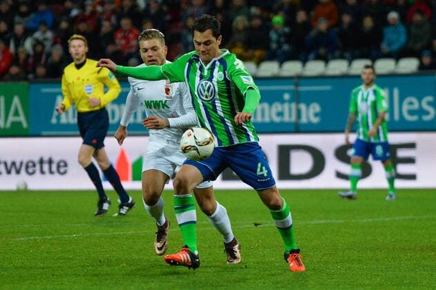 Augsburg, Deutschland, 29.11.2015 - Fussball, 1. Bundesliga, FC Augsburg - VfL Wolfsburg, Fussball, 1. Bundesliga, FC Augsburg - VfL Wolfsburg, xklx