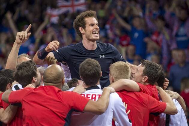 Belgium, Ghent, Nov. 29, 2015 - Davis Cup Final between Belgium and Great-Britain - Day 3 - David Goffin vs Andy Murray - Great Britain wins the Davis Cup Danny Gys Reporters xxGYS 
