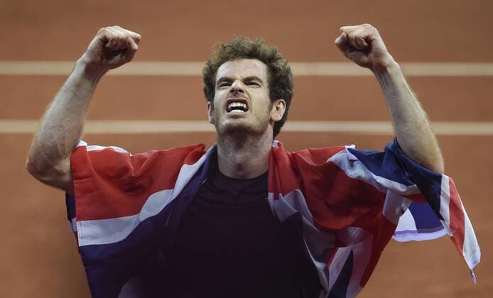 Belgium, Ghent, Nov. 29, 2015 - Davis Cup Final between Belgium and Great-Britain - Day 3 - David Goffin vs Andy Murray - Great Britain wins the Davis Cup Danny Gys Reporters xxGYS 