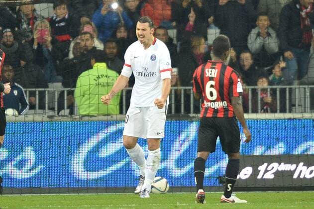 Fußball, OGC Nizza - Paris St. Germain ZLATAN IBRAHIMOVIC (psg) - JOIE FOOTBALL : OGC Nice vs Paris St. Germain PSG - Ligue 1 - 04 12 2015 AnthonyBIBARD FEPx 