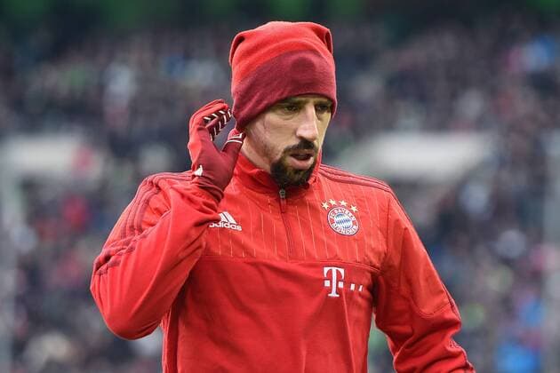 Fußball 1. Bundesliga 15. Spieltag Borussia Mönchengladbach - Bayern München am 05.12.2015 im Borussia-Park in Mönchengladbach Franck Ribery ( München ) xRx