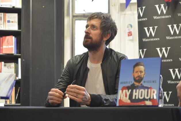 Dec. 5, 2015 - Manchester, England, UK - Sir Bradley Wiggins at Waterstones in Manchester, England, signing books which his fans purchased on Saturday 5th December 2015. Sir Bradley Wiggins at Waterstones in Manchester  - ZUMAn230
