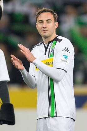 Moenchengladbach Josip Drmic (Borussia Moenchengladbach 9) beim Fussball Bundesligaspiel zwischen Borussia Moenchengladbach und dem FC Bayern Muenchen am 05.12.2015, Copyright: Schülerx xEibner-Pressefoto EP_jse