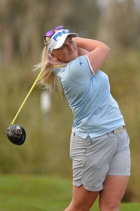 Dec. 6, 2015 - Daytona Beach, FL, United States of America - Holly Clyburn during the final round of the LPGA Golf Damen Qualifying Tournament Stage Three at LPGA International in Daytona Beach, Florida on Dec. 6, 2015....ZUMA LPGA Qualifying Tournament Stage Three Final Round - ZUMAm63_