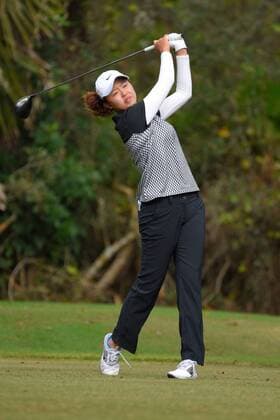 Dec. 6, 2015 - Daytona Beach, FL, United States of America - Simin Feng during the final round of the LPGA Golf Damen Qualifying Tournament Stage Three at LPGA International in Daytona Beach, Florida on Dec. 6, 2015..Feng won the tournament with an 18-under-342 to earn her LPGA status...ZUMA LPGA Qualifying Tournament Stage Three Final Round - ZUMAm63_