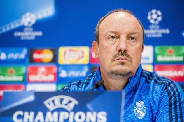 Fußball, Champions League, PK Real Madrid 151207 Real Madrids tränare Rafa Benitez under en presskonferens med Real Madrid den 7 december 2015 i Madrid.  Copyright: LUDVIGxTHUNMAN BB151207LT060