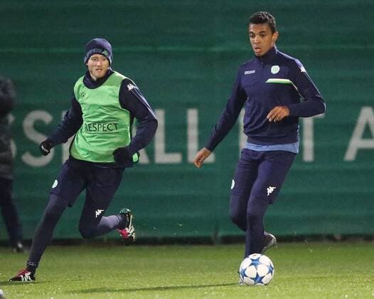 Abschlusstraining Andre Schuerrle (VfL Wolfsburg) und Luiz Gustavo (VfL Wolfsburg)