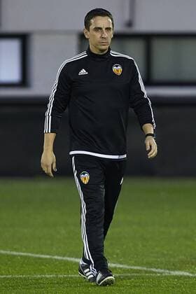 Coach Gary Neville (Valencia) - UEFA Champions League - pre match Training Session - Valencia CF vs Lyon - Paterna Training Ground - Valencia - Spain - 7th December 2015 - Pic David Aliaga Sportimage EDITORIAL USE ONLY. No use with unauthorised audio, video, data, fixture lists, club league logos or live services. Online in-match use limited to 120 images, no video emulation. No use in betting, games or single club league player publications.
