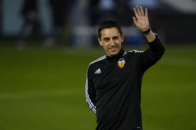 Coach Gary Neville (Valencia) - UEFA Champions League - pre match Training Session - Valencia CF vs Lyon - Paterna Training Ground - Valencia - Spain - 7th December 2015 - Pic David Aliaga Sportimage EDITORIAL USE ONLY. No use with unauthorised audio, video, data, fixture lists, club league logos or live services. Online in-match use limited to 120 images, no video emulation. No use in betting, games or single club league player publications.