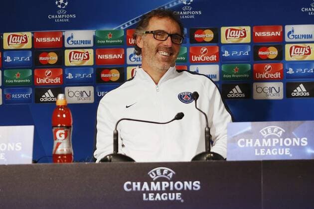 press conference PK Pressekonferenz with Laurent Blanc before the Match Paris Saint Germain against Shakhtar Donetsk in the UEFA Champions League at Parc des Princes  Cordon Press