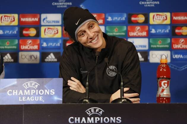 press conference PK Pressekonferenz with David Luiz before the Match Paris Saint Germain against Shakhtar Donetsk in the UEFA Champions League at Parc des Princes  Cordon Press