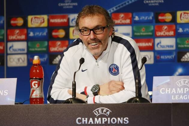 press conference PK Pressekonferenz with Laurent Blanc before the Match Paris Saint Germain against Shakhtar Donetsk in the UEFA Champions League at Parc des Princes  Cordon Press