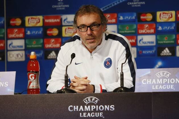 press conference PK Pressekonferenz with Laurent Blanc before the Match Paris Saint Germain against Shakhtar Donetsk in the UEFA Champions League at Parc des Princes  Cordon Press