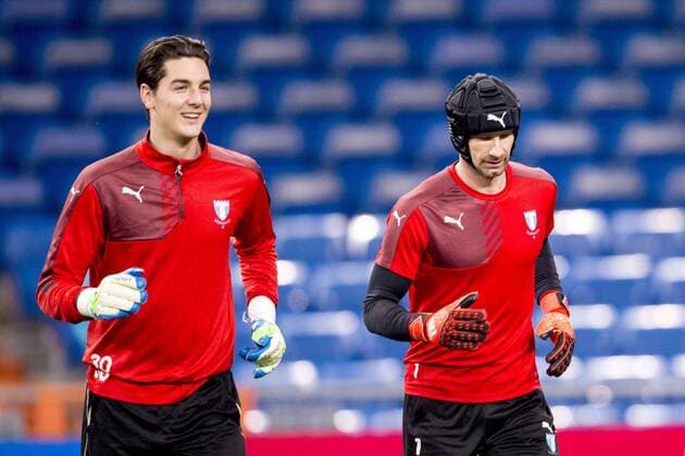 151207 Malmö FFs malvakt Marko Johansson och malvakt Johan Wilandunder en träning och presskonferens den 7 december 2015 i Madrid.  Copyright: LUDVIGxTHUNMAN BB151207LT105