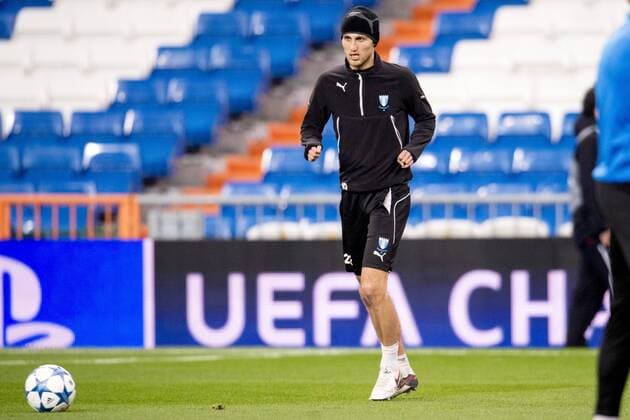 151207 Malmö FFs Magnus Wolff Eikrem under en träning och presskonferens den 7 december 2015 i Madrid.  Copyright: LUDVIGxTHUNMAN BB151207LT106